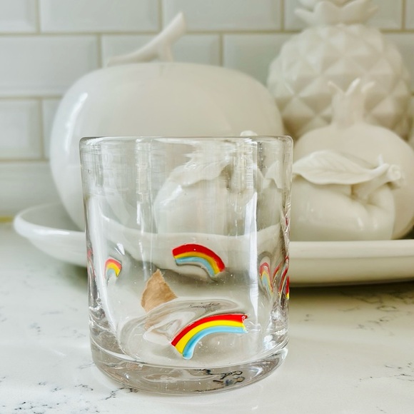 Cost Plus World Market Other - World Market Rainbow 🌈 Inlay Glass